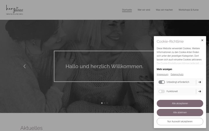 Screenshot of herzallerliebst.online