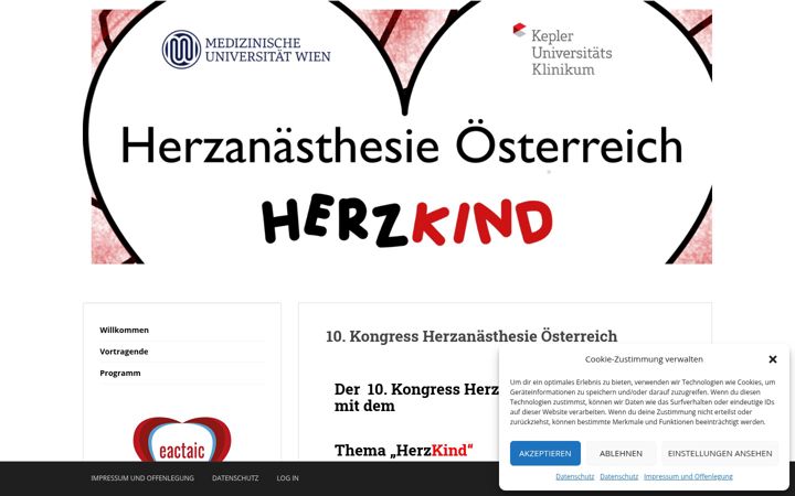 Screenshot of herzanaesthesie.at