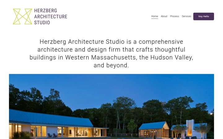 Screenshot of herzbergstudio.com