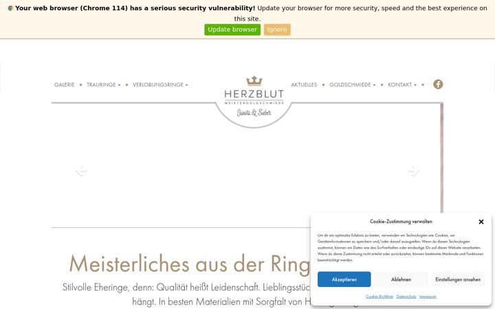 Screenshot of herzblut-augsburg.de