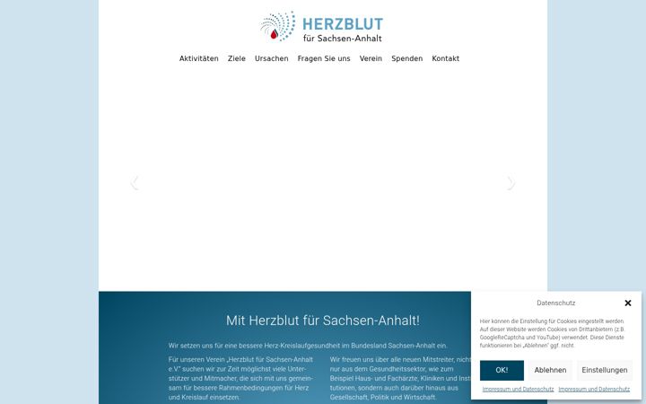 Screenshot of herzblut-fuer-sachsen-anhalt.de