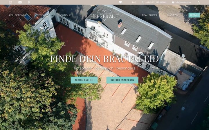 Screenshot of herzbraut.de