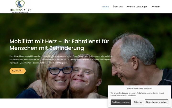 Screenshot of herzensfahrt.info