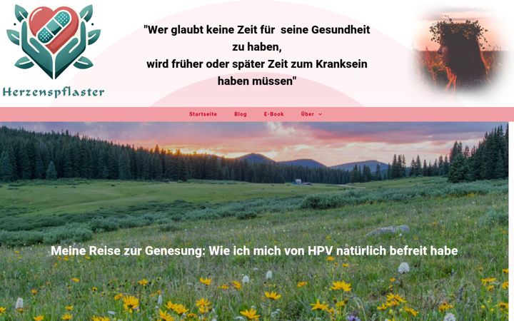 Screenshot of herzenspflaster.de