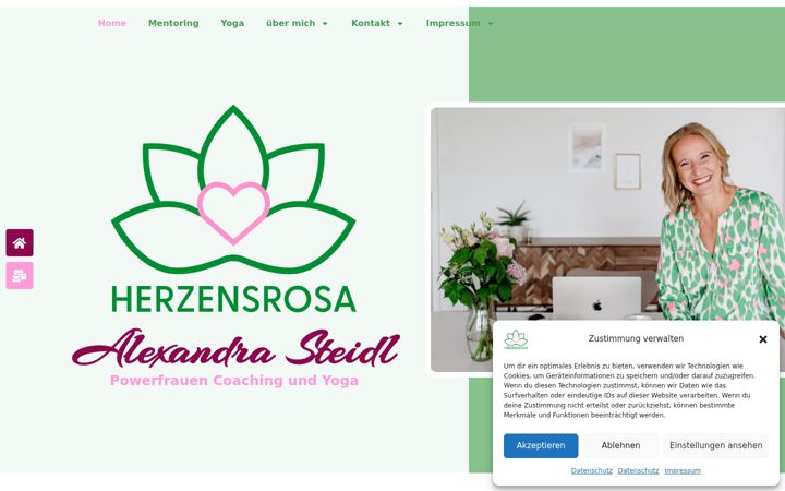 Screenshot of herzensrosa.de