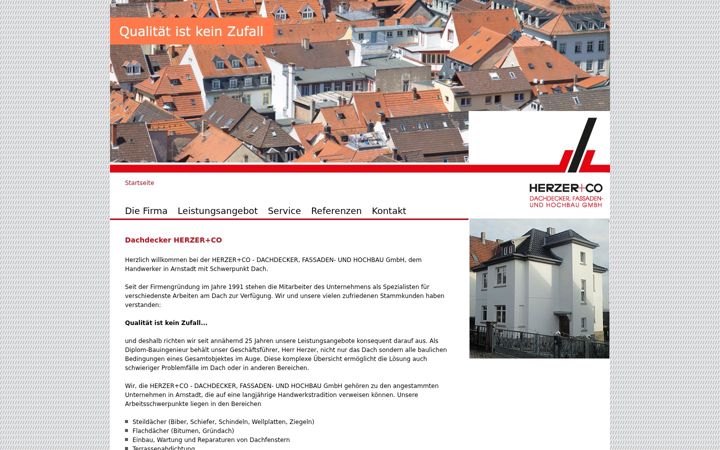 Screenshot of herzer-dachdecker.de