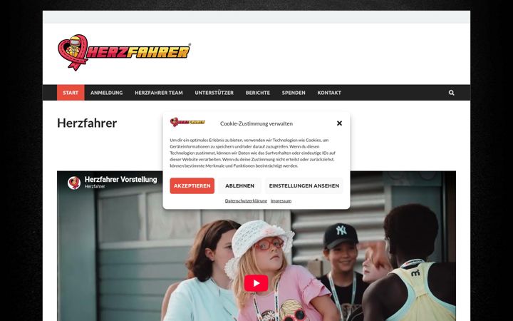 Screenshot of herzfahrer.de