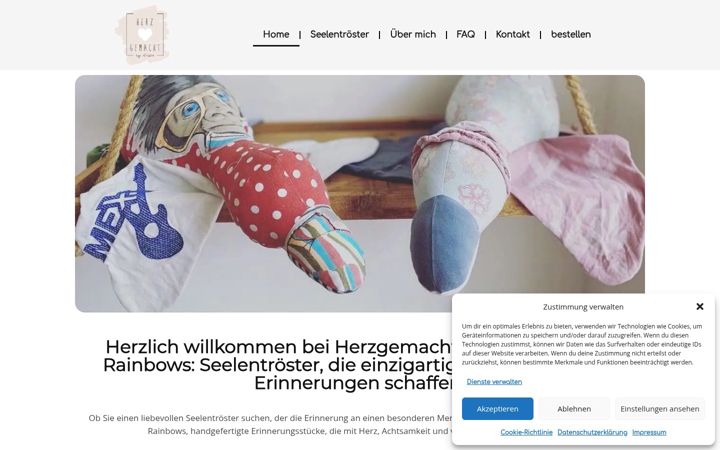 Screenshot of herzgemacht.eu