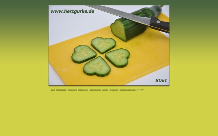 Screenshot of herzgurke.de