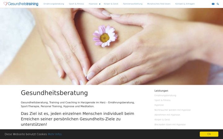 Screenshot of herzig-training.de