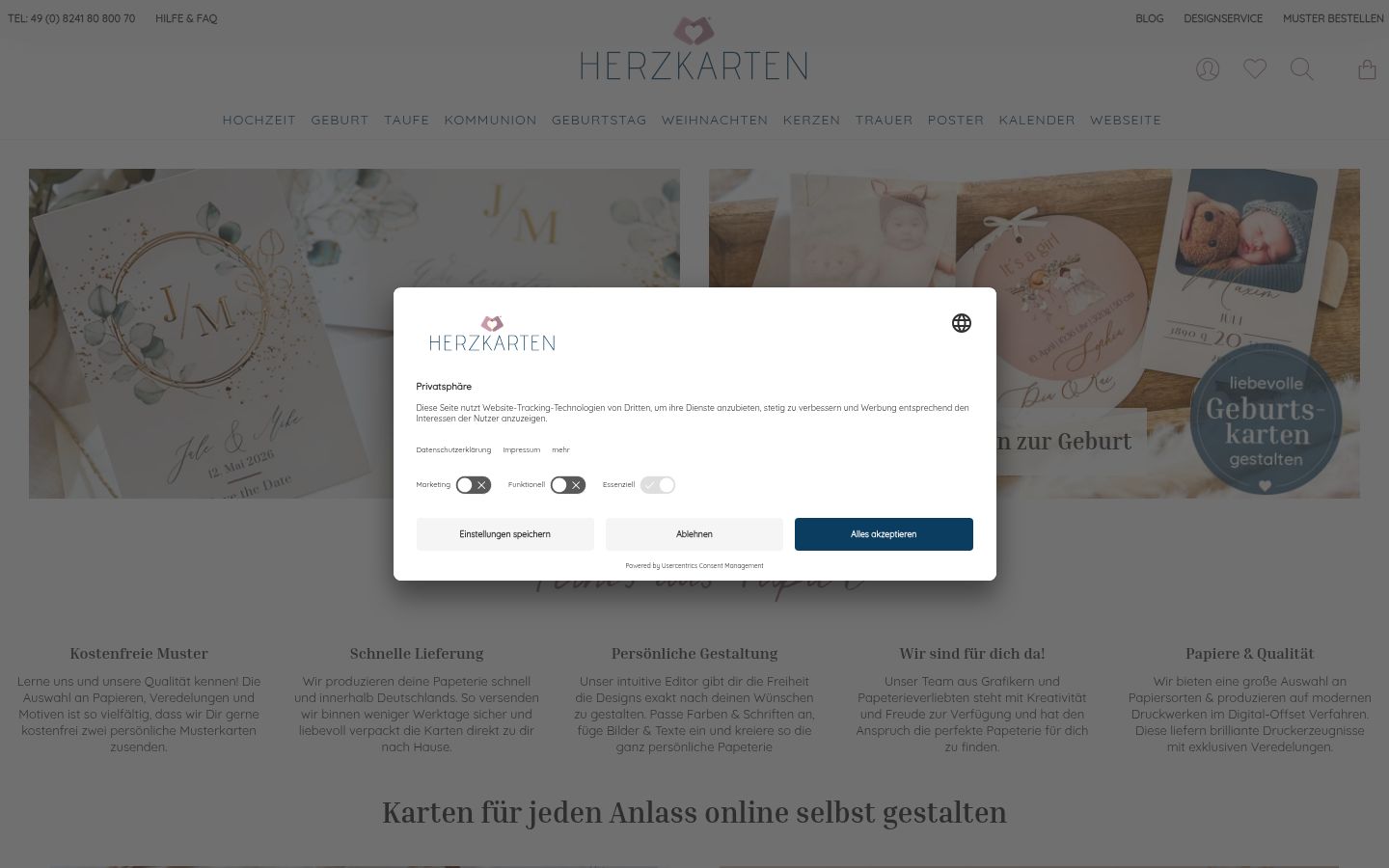 Sutikimo reklamjuostės, rodytos prieš bet kokią sąveiką, ekrano kopija