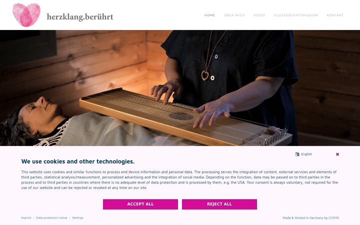 Screenshot of herzklangberuehrt.de