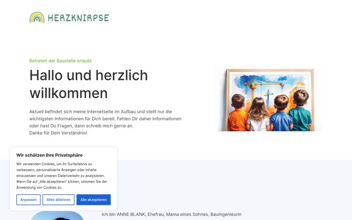 Screenshot of herzknirpse.de