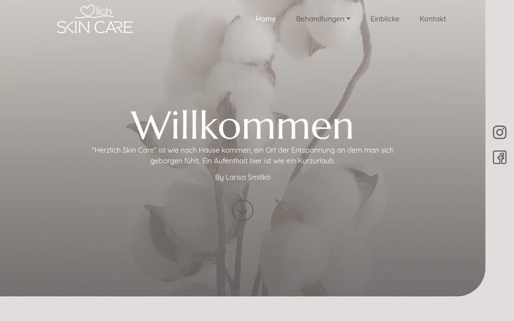Screenshot of herzlich-skin-care.de