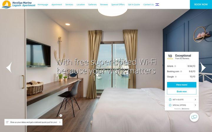 Screenshot of herzliya-marina-lagoon-apartment.com