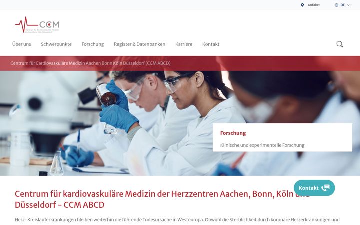 Ekraanipilt saidist herzmedizin-ccm-abcd.de