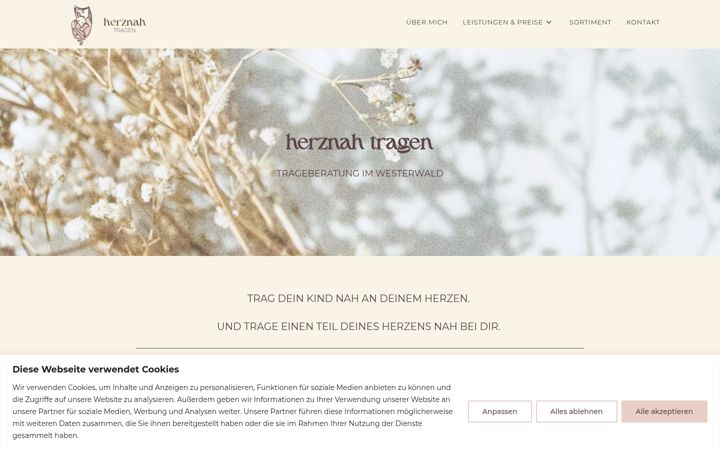 Screenshot of herznah-tragen.de