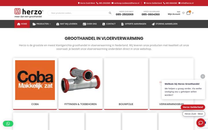 Screenshot of herzo.nl