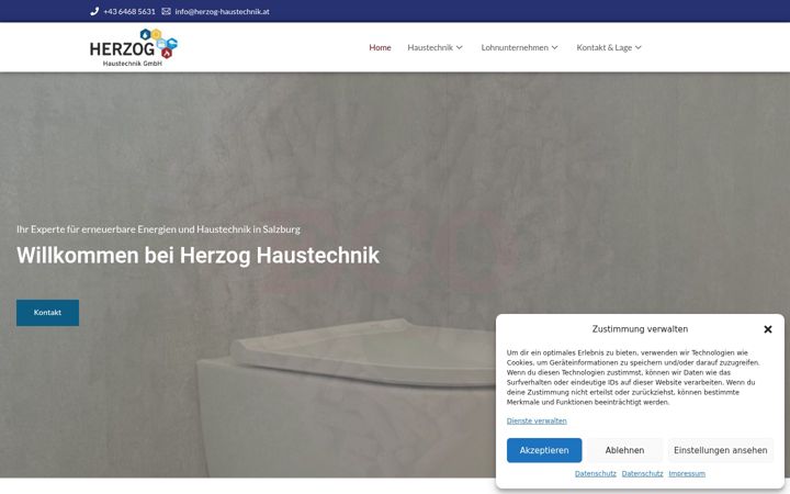 Screenshot of herzog-haustechnik.at