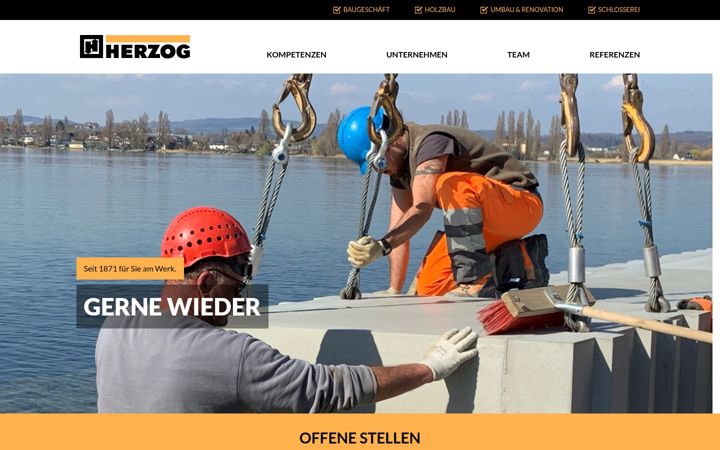 Screenshot of herzogag.ch