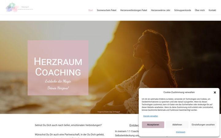 Screenshot of herzraum-coaching.de