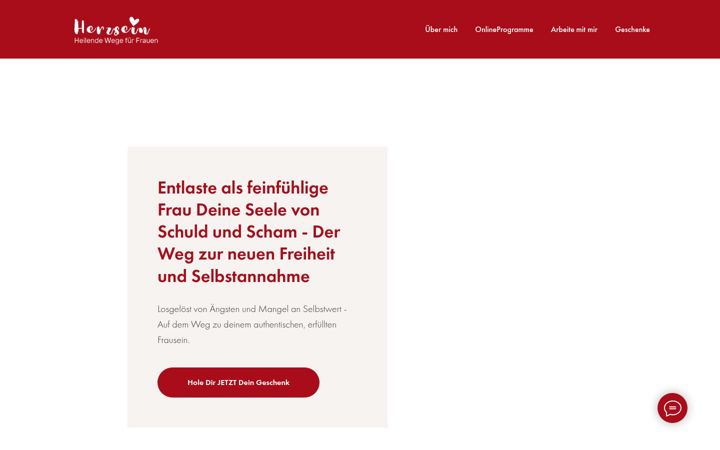 Screenshot of herzsein.de