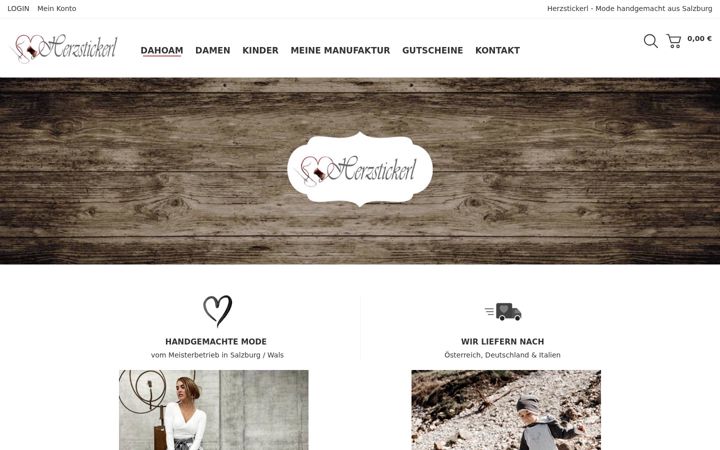 Screenshot of herzstickerl.at