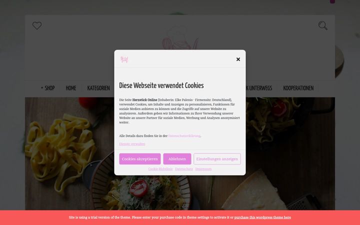 Screenshot of herzstueck-online.de