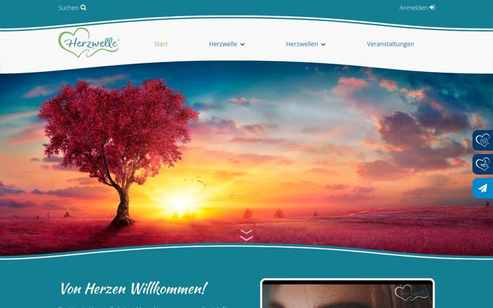 Screenshot of herzwelle.net