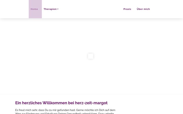 Screenshot of herzzeitmargot.ch