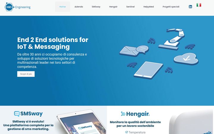 Screenshot of hes-eng.it