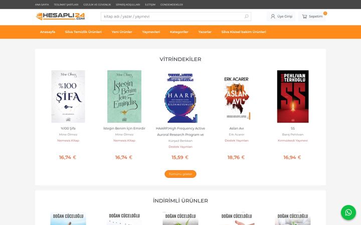 Screenshot of hesapli24.com