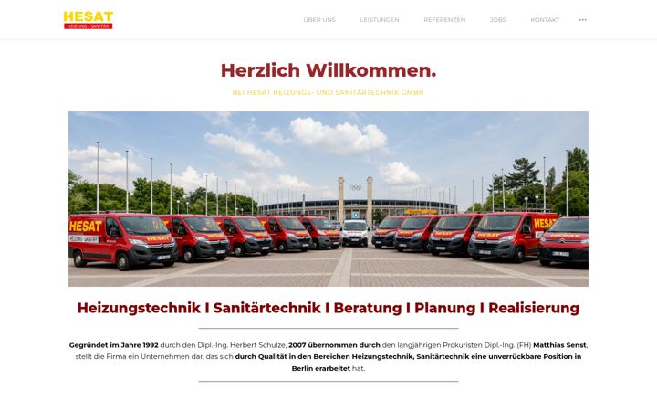 Screenshot of hesat-gmbh.de