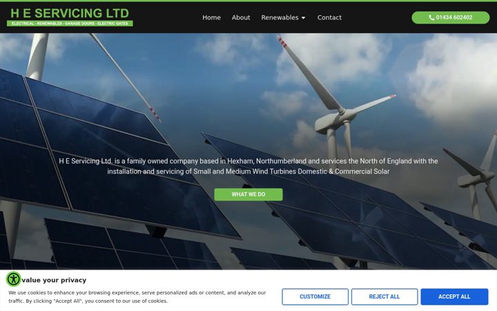 Screenshot of heservicingltd.co.uk