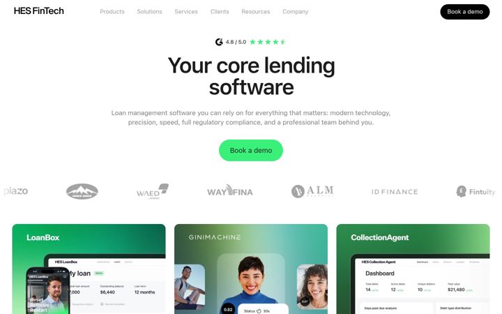Screenshot of hesfintech.com