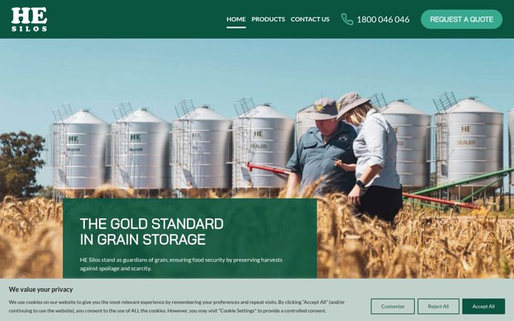 Screenshot of hesilos.com