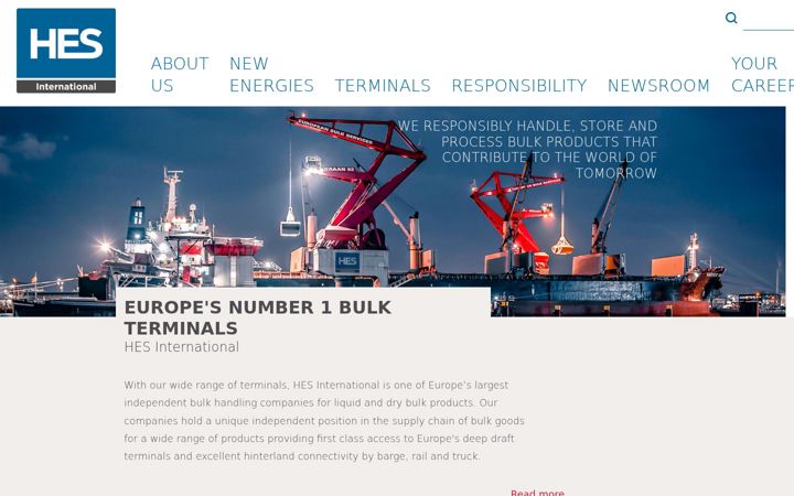 Screenshot of hesinternational.eu