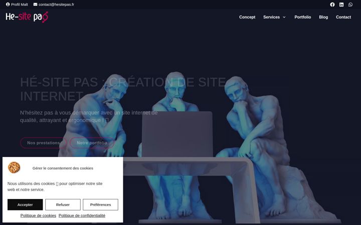Screenshot of hesitepas.net