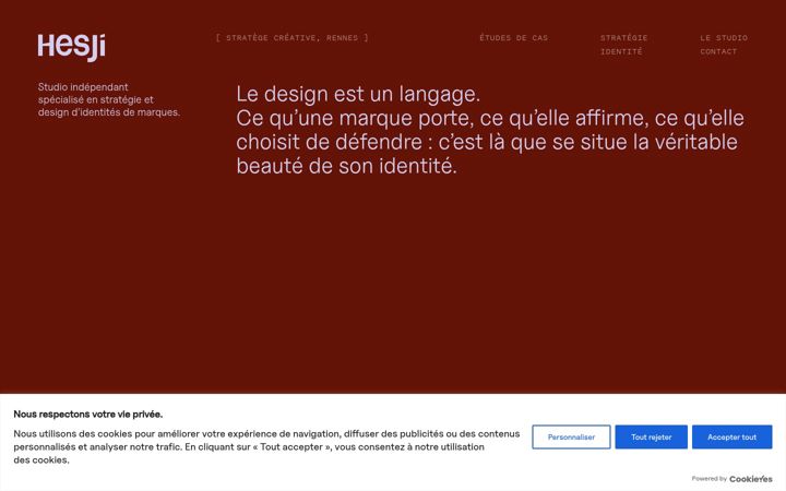 Screenshot of hesji.fr