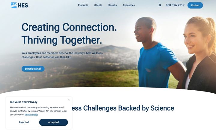 Screenshot of hesonline.com