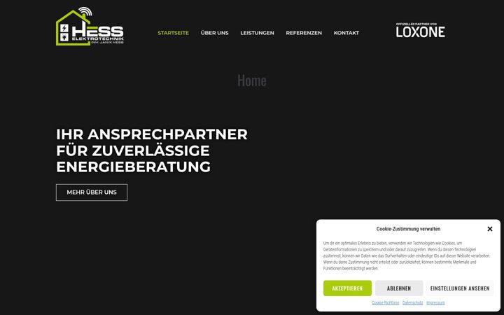 Screenshot of hess-elektrotechnik.de