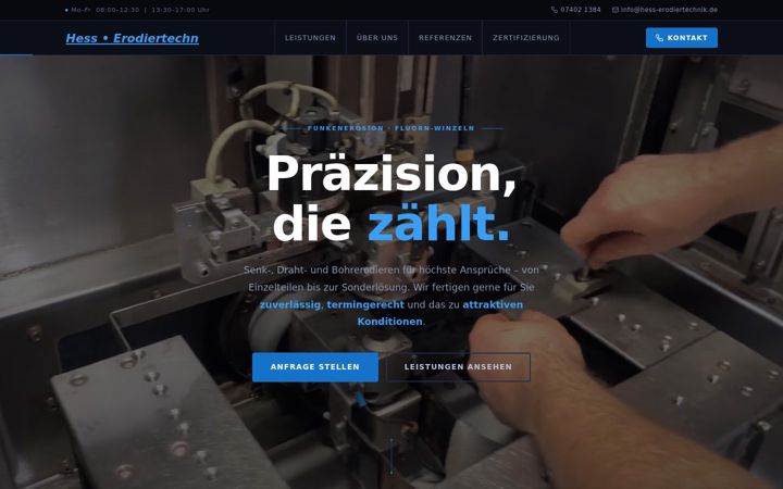 Screenshot of hess-erodiertechnik.de