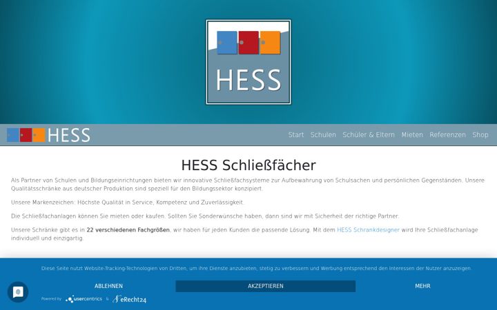 Screenshot of hess-schliessfach.de