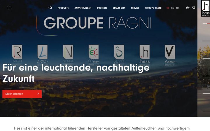 Screenshot of hess.eu