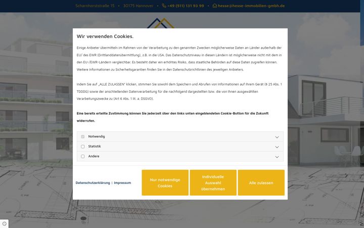 Screenshot of hesse-immobilien-gmbh.de