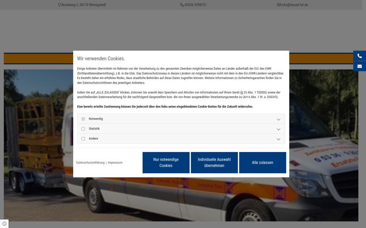 Screenshot of hessel-fst.de