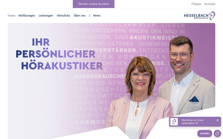 Screenshot of hesselbach-hoerakustik.de