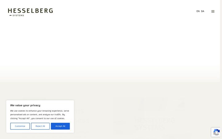 Screenshot of hesselberg.dk