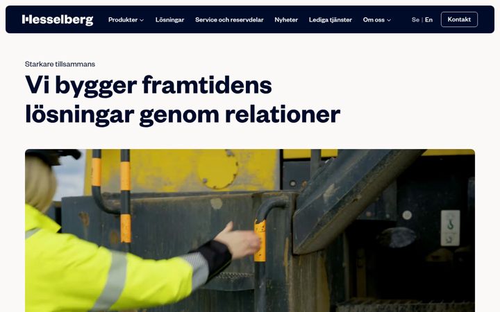 Screenshot van hesselberg.se