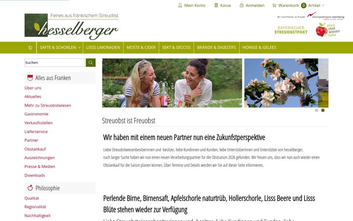 Screenshot of hesselberger.com